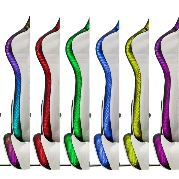 CARO-Möbel Gamingstuhl LEGEND In Weiß, Mit LED Beleuchtung 3 CARO-Möbel Gamingstuhl LEGEND In Weiß, Mit LED Beleuchtung – Bild 3