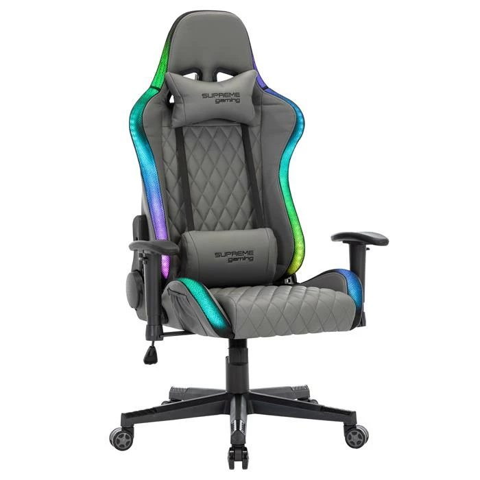 CARO-Möbel Gamingstuhl LEGEND In Grau, Mit LED Beleuchtung 1 CARO-Möbel Gamingstuhl LEGEND In Grau, Mit LED Beleuchtung