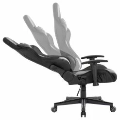 CARO-Möbel Gamingstuhl SKILLS Bezug Aus Lederimitat In Schwarz, Mit LED Beleuchtung 9 CARO-Möbel Gamingstuhl SKILLS Bezug Aus Lederimitat In Schwarz, Mit LED Beleuchtung -Günstiges Tische Geschäft 94715 3