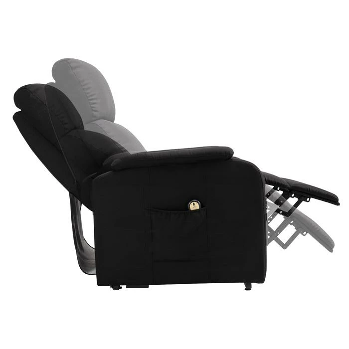 CARO-Möbel Fernsehsessel RETIRE Mit Aufstehfunktion In Schwarz 3 CARO-Möbel Fernsehsessel RETIRE Mit Aufstehfunktion In Schwarz – Bild 3