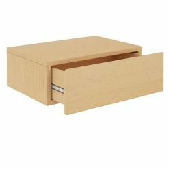 CARO-Möbel Hängende Nachtkommode ANNE 1 Schublade, Buchefarben