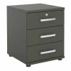 CARO-Möbel Bürocontainer TORONTO, 3 Schubladen In Anthrazit