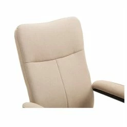 CARO-Möbel Relaxsessel DAKOTA Mit Hocker Und Stoffbezug In Beige -Günstiges Tische Geschäft 94837 5