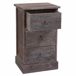 CARO-Möbel Nachttisch ENZO Mit 3 Schubladen -Günstiges Tische Geschäft 94893 2