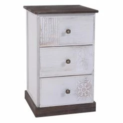 CARO-Möbel Nachttisch JUNA Mit 3 Schubladen