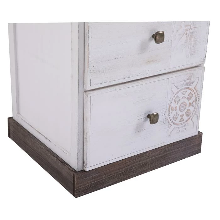 CARO-Möbel Nachttisch JUNA Mit 3 Schubladen 4 CARO-Möbel Nachttisch JUNA Mit 3 Schubladen – Bild 4