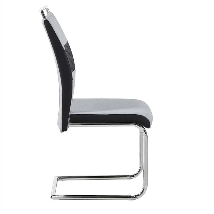 CARO-Möbel Esszimmerstuhl ERZA Im 4er Set In Hellgrau 3 CARO-Möbel Esszimmerstuhl ERZA Im 4er Set In Hellgrau – Bild 3