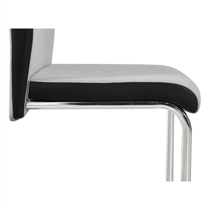 CARO-Möbel Esszimmerstuhl ERZA Im 4er Set In Hellgrau 4 CARO-Möbel Esszimmerstuhl ERZA Im 4er Set In Hellgrau – Bild 4