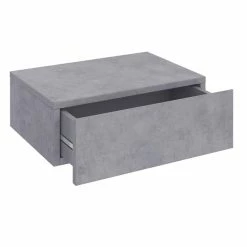 CARO-Möbel Hängende Nachtkommode ANNE Mit 1 Schublade, Betonoptik