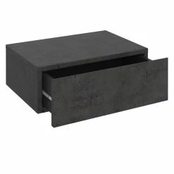 CARO-Möbel Hängende Nachtkommode ANNE Betonoptik Dunkel