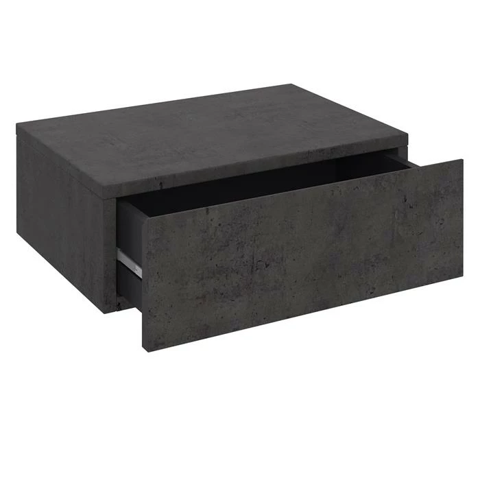 CARO-Möbel Hängende Nachtkommode ANNE Betonoptik Dunkel 1 CARO-Möbel Hängende Nachtkommode ANNE Betonoptik Dunkel