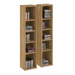 CARO-Möbel CD / DVD Regal CHART Mit 10 Fächern In Wildeiche -Günstiges Tische Geschäft 95229 2