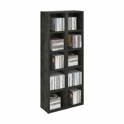 CARO-Möbel CD / DVD Regal CHART Mit 10 Fächern In Beton Dunkel -Günstiges Tische Geschäft 95230 2