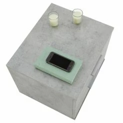 CARO-Möbel Nachttisch MAXIMA In Betonoptik Mit 2 Schubladen 10 CARO-Möbel Nachttisch MAXIMA In Betonoptik Mit 2 Schubladen -Günstiges Tische Geschäft 95434 3 N