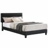 CARO-Möbel Polsterbett GREENPORT 120x200 Cm, Kunstleder Schwarz